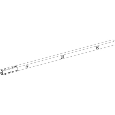 Schneider Electric Aluminium Busbar Trunking Switch Socket, 3100 x 60 x 51mm, KBA