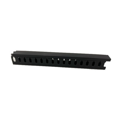 RS PRO Black Slotted Panel Trunking - Open Slot, W25 mm x D50mm, L2m, PVC