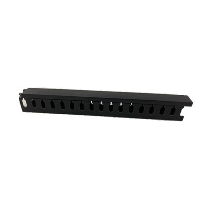 RS PRO Black Slotted Panel Trunking - Open Slot, W50 mm x D50mm, L1m, PVC