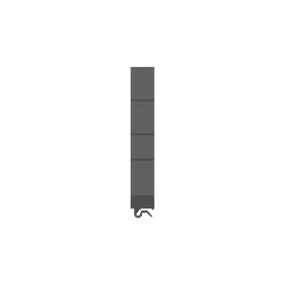 PVC Cable Trunking Accessory, 89.1 x 14mm