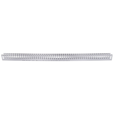 RS PRO Grey Slotted Panel Trunking - Open Slot, W40 mm x D60mm, L1m, PVC