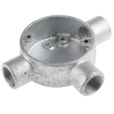 RS PRO T Piece, Conduit Fitting, 20mm Nominal Size, Steel