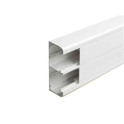 Legrand MOSAIC White Dado Trunking - Closed Slot, W130 mm x D50mm, L2m, PVC