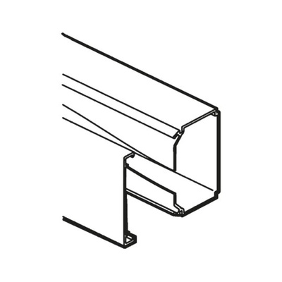 Planet-Wattohm Viadis White Mini Trunking - Closed Slot, W16 mm x D16mm, L2m, PVC