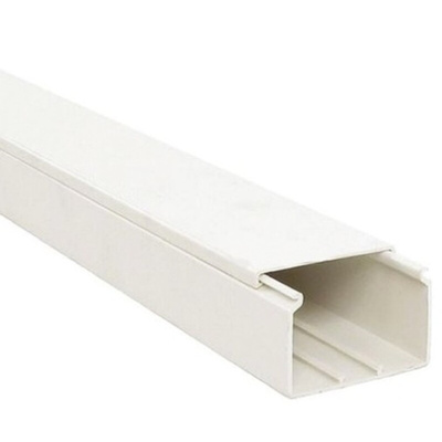 Planet-Wattohm Viadis White Industrial Trunking - Closed Slot, W150 mm x D60mm, L2m, PVC
