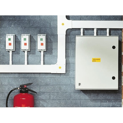 Schneider Electric TRK White Industrial Trunking - Closed Slot, W50 mm x D50mm, L3m, uPVC