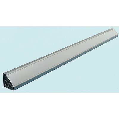 Schneider Electric CV Grey Bench Trunking - Closed Slot, W100 mm x D100mm, L2m, Aluminium