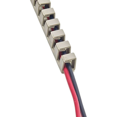 RS PRO Grey Slotted Flexible Panel Trunking - Flexible Slot, W9 mm x D11mm, L0.5m, Polypropylene