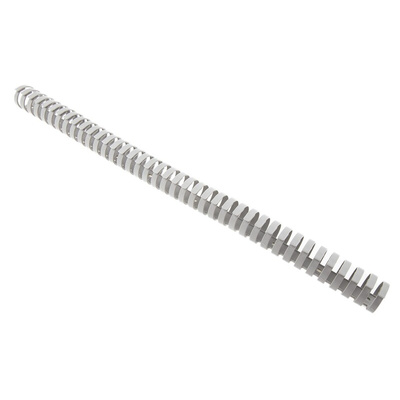 RS PRO Grey Slotted Flexible Panel Trunking - Flexible Slot, W30 mm x D30mm, L0.5m, Polypropylene