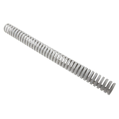 RS PRO Grey Slotted Flexible Panel Trunking - Flexible Slot, W40 mm x D40mm, L0.5m, Polypropylene