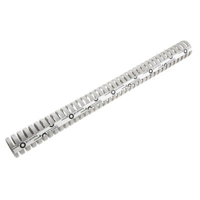 RS PRO Grey Slotted Flexible Panel Trunking - Flexible Slot, W40 mm x D40mm, L0.5m, Polypropylene