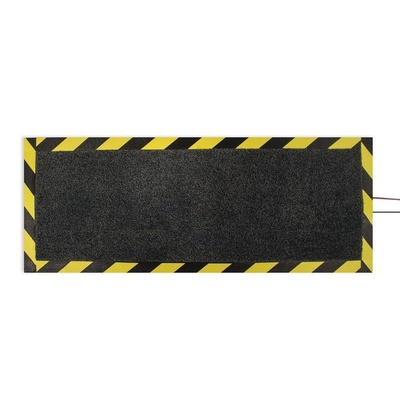 COBA Cable Protection Mat Anti-Slip, Walkway Mat, Carpet, Indoor Use, Black, Yellow, 400mm 1200mm 13mm