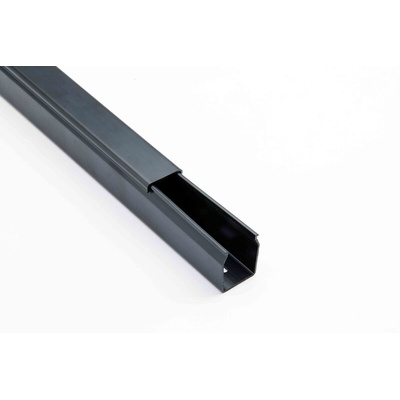 Beta Duct 2347 Black Slotted Panel Trunking, W25 mm x D37.5mm, L2m, Noryl