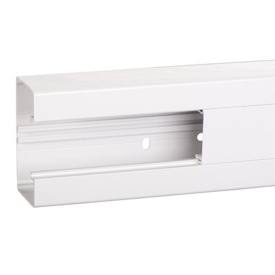 Schneider Electric OptiLine 45 White Cable Trunking - Fixed Slot, W55 mm x D95mm, L2m, PVC