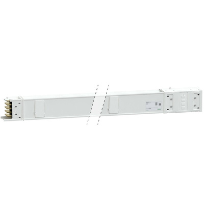 Schneider Electric Canalis White Busbar Trunking, W113 mm x, L3m, Aluminium