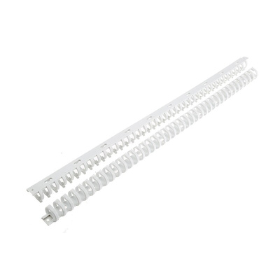 Hager Standard Grey Slotted Flexible Panel Trunking - Flexible Slot, W23 mm x D21mm, L0.5m, Polyamide