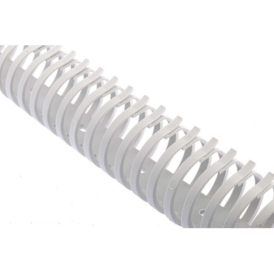 Hager Standard Grey Slotted Flexible Panel Trunking - Flexible Slot, W43 mm x D45mm, L0.5m, Polyamide