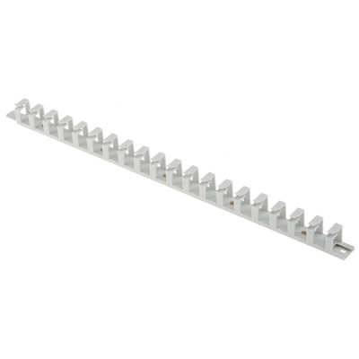 Hager Self Adhesive Grey Slotted Flexible Panel Trunking - Flexible Slot, W11 mm x D15mm, L250mm, Polyamide