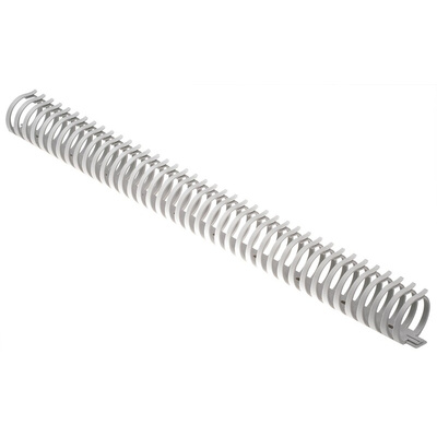 Hager Self Adhesive Grey Slotted Flexible Panel Trunking - Flexible Slot, W43 mm x D45mm, L0.5m, Polyamide