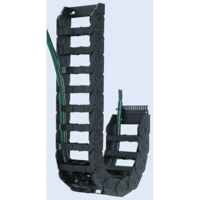 Igus E26, e-chain Black Cable Chain - Flexible Slot, W167 mm x D50mm, L1m, 100 mm Min. Bend Radius, Igumid NG