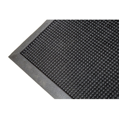 COBA Fingertip Anti-Slip, Walkway Mat, Rubber Scraper, Indoor, Outdoor Use, Black, 600mm 800mm 13mm