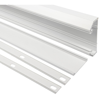 Schneider Electric Mita White Dado Trunking - Closed Slot, W150 mm x D52mm, L3m, uPVC