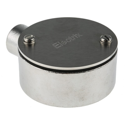 RS PRO Terminal Box, Conduit Fitting, 20mm Nominal Size, 316 Stainless Steel, Silver