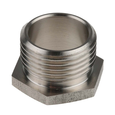 RS PRO Male Bush, Conduit Fitting, 20mm Nominal Size, 316 Stainless Steel, Silver