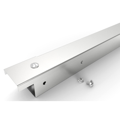 RS PRO Grey Industrial Trunking, W50 mm x D50mm, L3m, 304 Stainless Steel