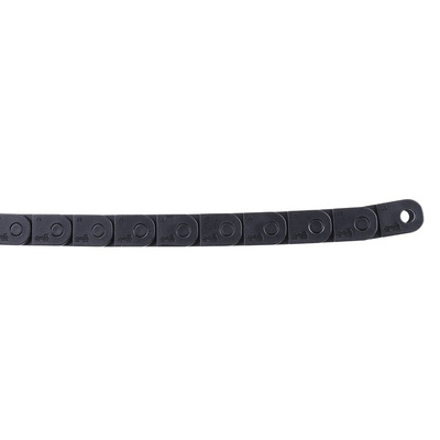 Igus 6, e-chain Black Cable Chain - Flexible Slot, W16.5 mm x D15mm, L1m, 38 mm Min. Bend Radius, Igumid G