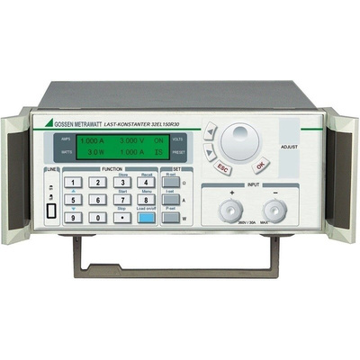 Gossen Metrawatt Electronic Load, 32 EL, K850A, 0 ￫ 30 A, 0 ￫ 360 V, 0 ￫ 150 W, Programmable