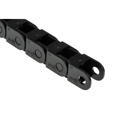 Igus 6, e-chain Black Cable Chain - Flexible Slot, W16.5 mm x D15mm, L1m, 18 mm Min. Bend Radius, Igumid G