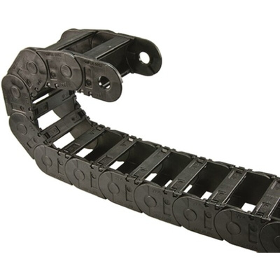 Igus 2600, e-chain Black Cable Chain - Flexible Slot, W116 mm x D50mm, L1m, 100 mm Min. Bend Radius, Igumid G