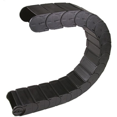 Igus 167, e-chain Black Cable Chain - Flexible Slot, W100 mm x D50mm, L1m, 200 mm Min. Bend Radius, Igumid G