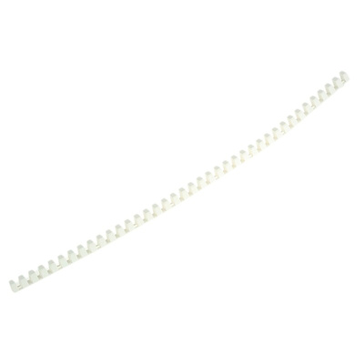 HellermannTyton HTC White Slotted Flexible Panel Trunking - Flexible Slot, W9 mm x D11mm, L0.5m, Plastic
