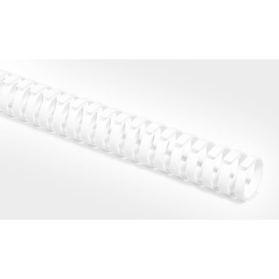 HellermannTyton HTC White Slotted Flexible Panel Trunking - Flexible Slot, W30 mm x D30mm, L0.5m, Plastic