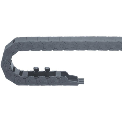 Igus B15i, e-chain Black Cable Chain - Flexible Slot, W26 mm x D23mm, L1m, 48 mm Min. Bend Radius, Igumid G