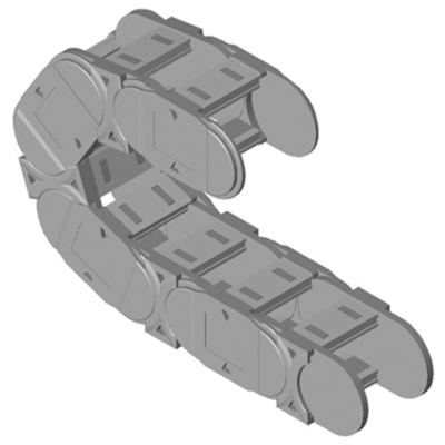 Igus E4.32, e-chain Black Cable Chain - Flexible Slot, W100 mm x D54mm, L1m, Igumid G