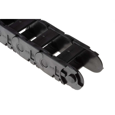 Igus 2500, e-chain Black Cable Chain - Flexible Slot, W54 mm x D35mm, L1m, 55 mm Min. Bend Radius, Igumid GLW