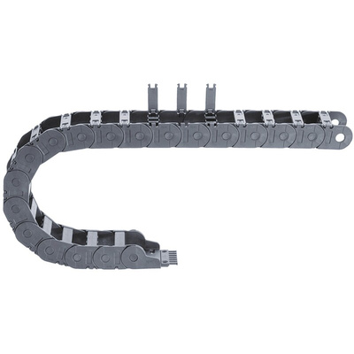 Igus 2700, e-chain Black Cable Chain - Flexible Slot, W116 mm x D50mm, L1m, 125 mm Min. Bend Radius, Igumid G