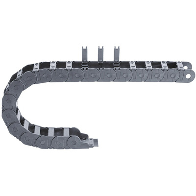 Igus 2700, e-chain Black Cable Chain - Flexible Slot, W141 mm x D50mm, L1m, 75 mm Min. Bend Radius, Igumid G