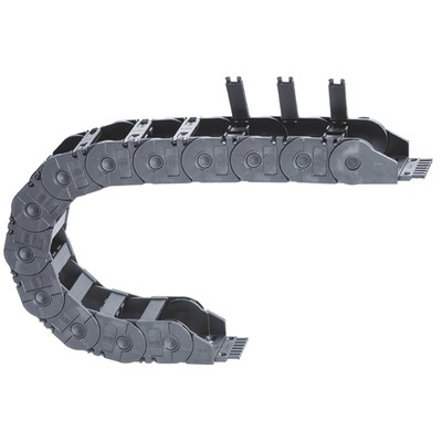 Igus 3500, e-chain Black Cable Chain - Flexible Slot, W95 mm x D64mm, L1m, 150 mm Min. Bend Radius, Igumid G