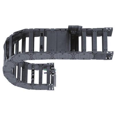 Igus E4.42, e-chain Black Cable Chain - Flexible Slot, W276 mm x D64mm, L1m, 150 mm Min. Bend Radius, Igumid G