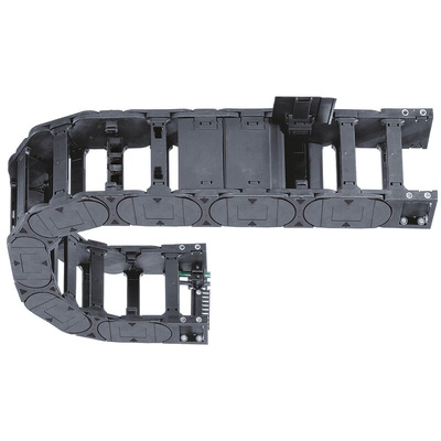 Igus E4.56, e-chain Black Cable Chain - Flexible Slot, W284 mm x D84mm, L1m, 300 mm Min. Bend Radius, Igumid G