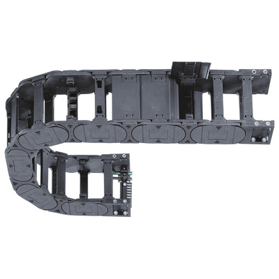 Igus E4.56, e-chain Black Cable Chain - Flexible Slot, W284 mm x D84mm, L1m, 250 mm Min. Bend Radius, Igumid G