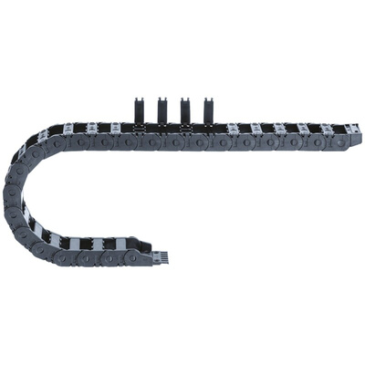 Igus 2500, e-chain Black Cable Chain - Flexible Slot, W119 mm x D35mm, L1m, 150 mm Min. Bend Radius, Igumid GLW