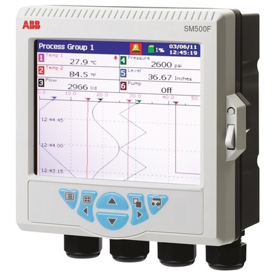 ABB SM501FCB000000ESTD/STD, 1 Channel, Graphic Recorder Measures Current, Millivolt, Resistance, Temperature, Voltage