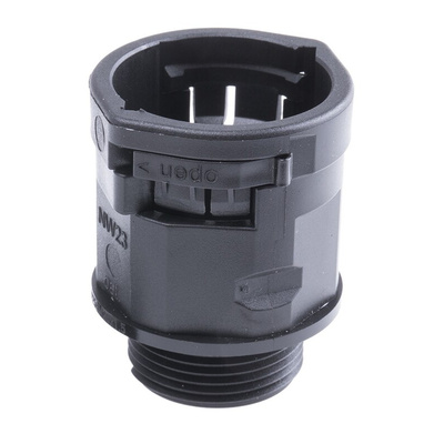 PMA Straight, Conduit Fitting, 25mm Nominal Size, M25, PA 6, Black