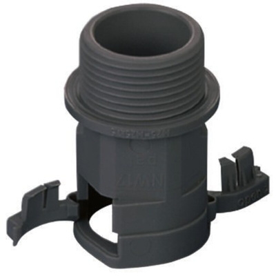 PMA Straight, Conduit Fitting, 16mm Nominal Size, M16, PA 6, Black