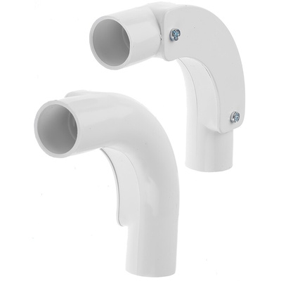 Schneider Electric Inspection Elbow, Conduit Fitting, 25mm Nominal Size, uPVC, White